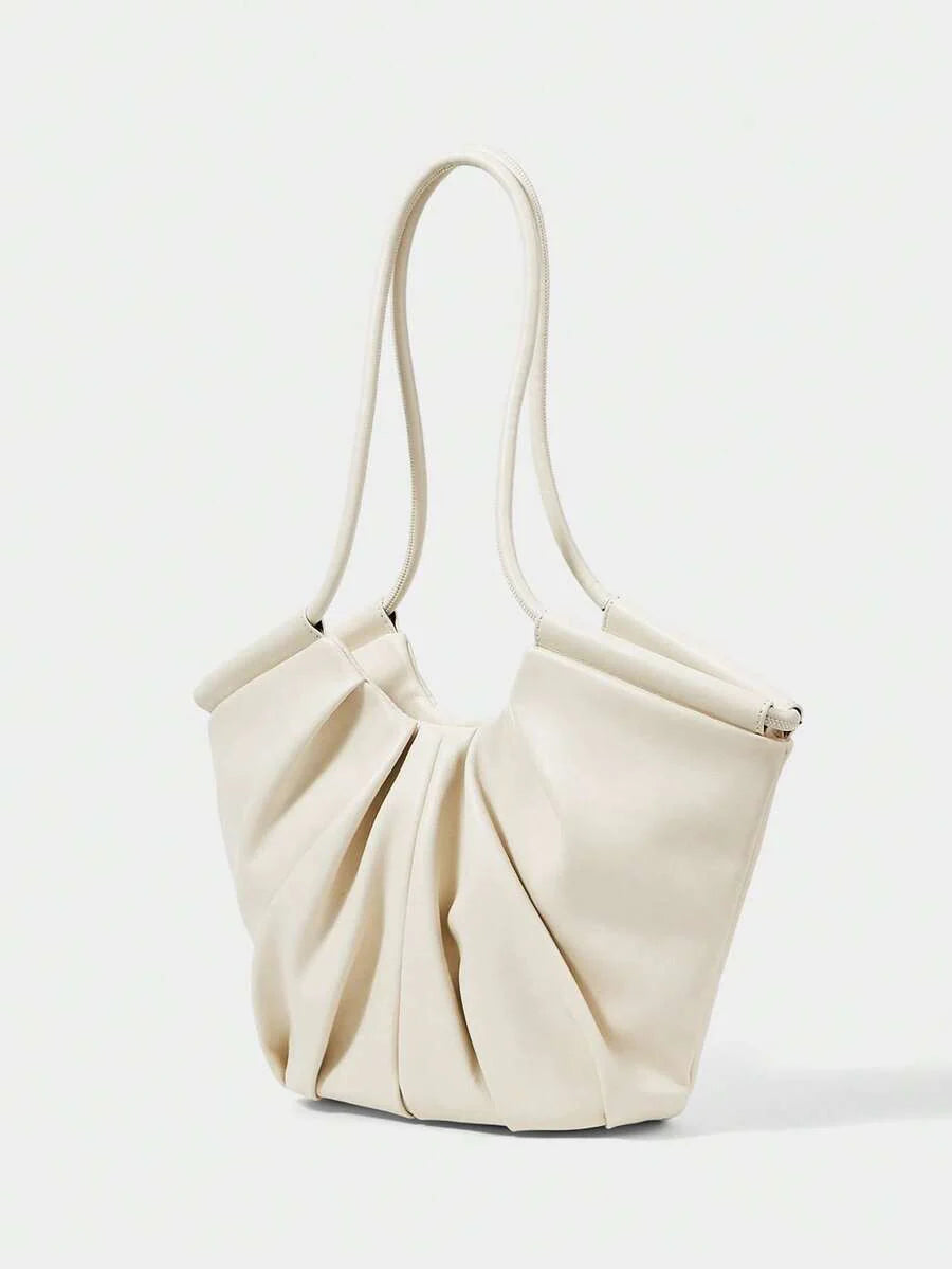 VOLANT — Ruffle Shoulder Tote Bag