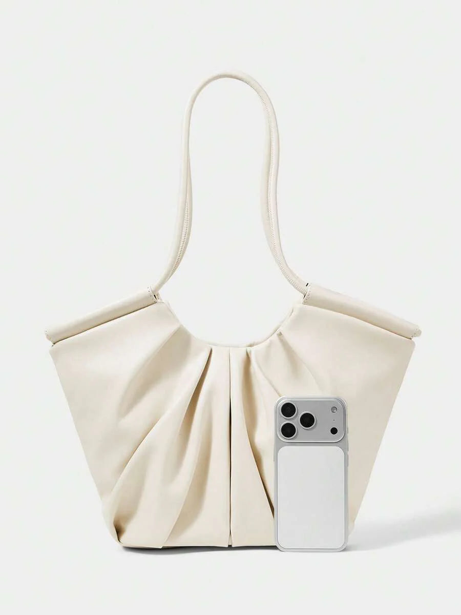 VOLANT — Ruffle Shoulder Tote Bag
