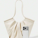 VOLANT — Ruffle Shoulder Tote Bag