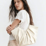 VOLANT — Ruffle Shoulder Tote Bag