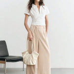 VOLANT — Ruffle Shoulder Tote Bag