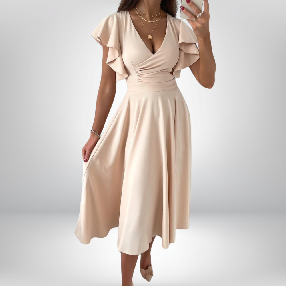 Sophie - Ladies Casual Dress Sexy V-Neck Loose Dress