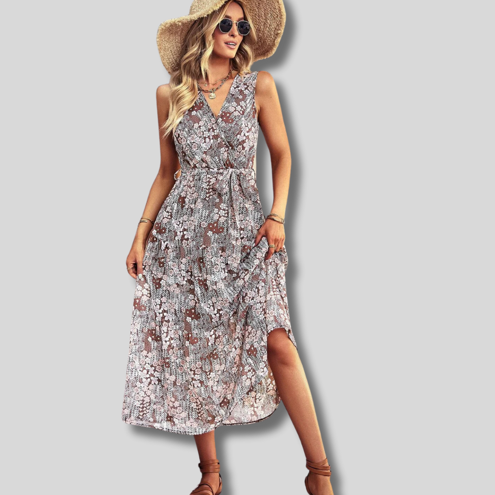 Carly - Long floral dress