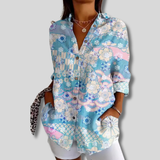 Katrien - Fashionable printed blouse