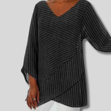 Zina - Women's Striped Long Sleeve Shirt