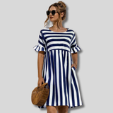 Lena - Striped sleeve dress