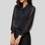 Giovanna - Long-sleeved Blouse, Elegant Casual Women's Top