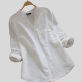 Zahra - Casual shirt in linen and cotton