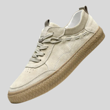 Zeno - Casual suede sneakers with textured sole