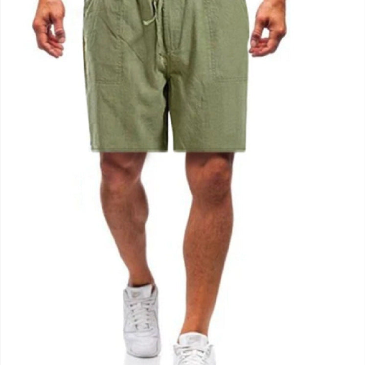 Beau - Men's linen shorts in large sizes