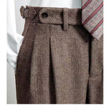 Bruce - Men's leisure trousers in tweed