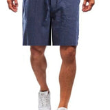 Beau - Men's linen shorts in large sizes