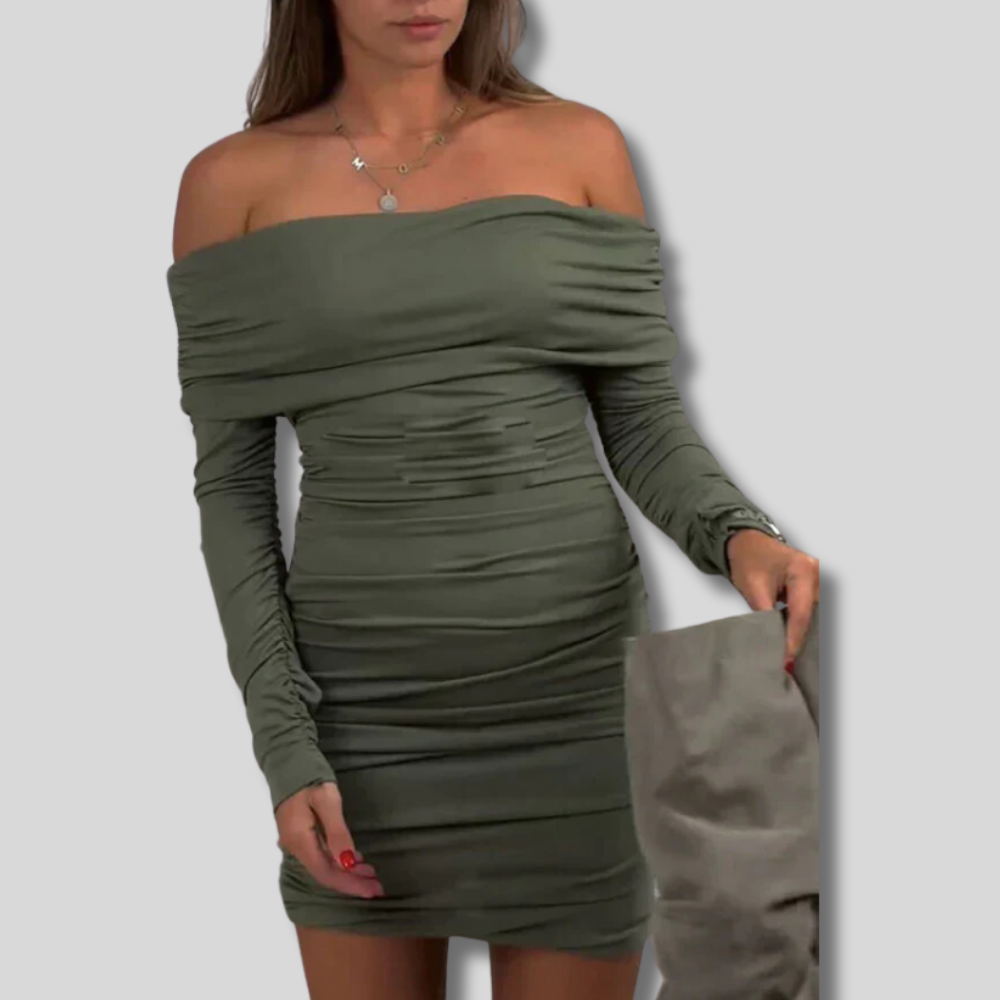 Alexa - Comfy Off Shoulder Mini Dress