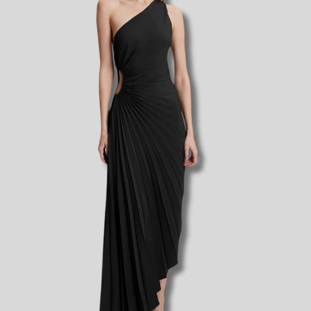 Tiffany - Elegant pleated maxi dress