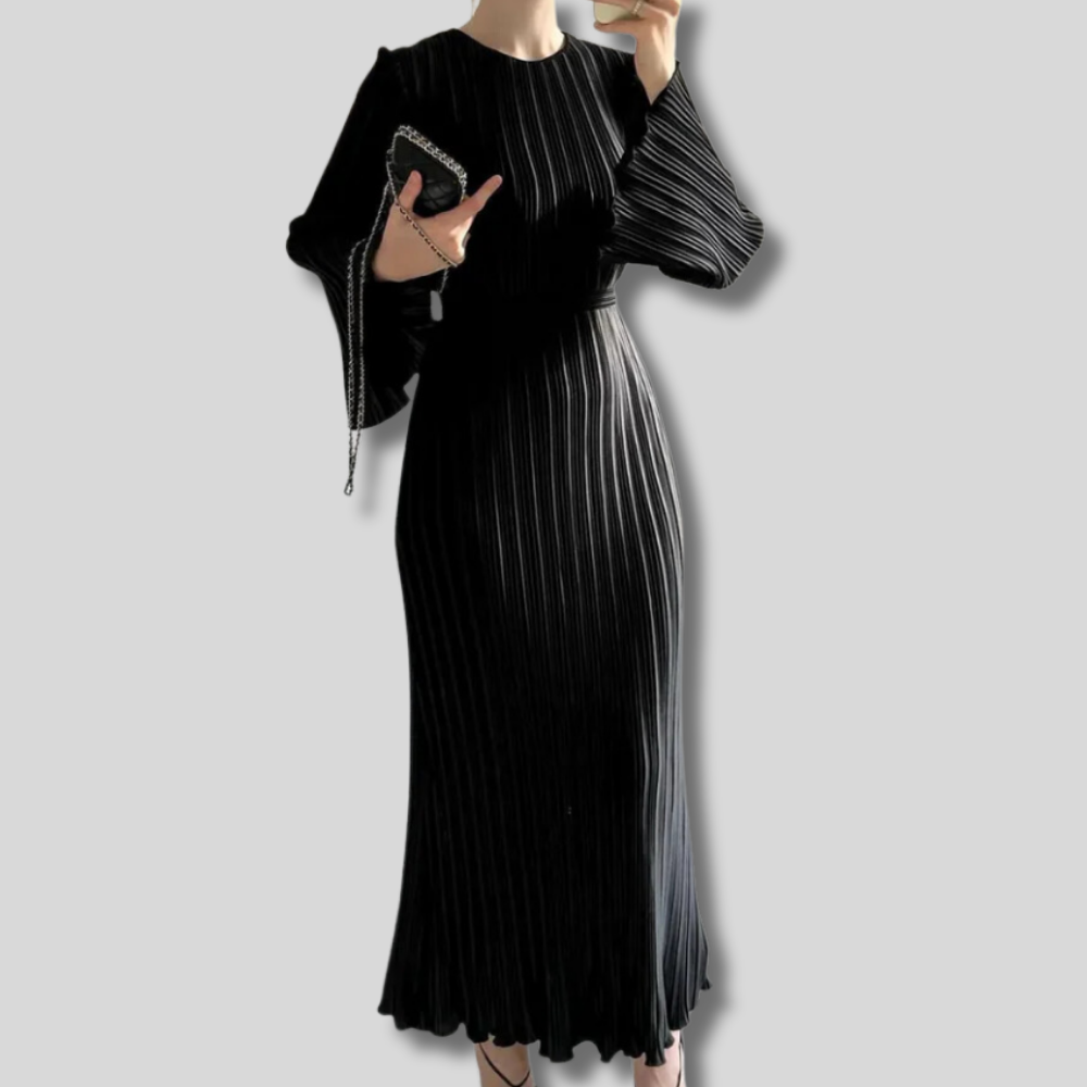 Chiara - Women's elegant pleated maxi dress