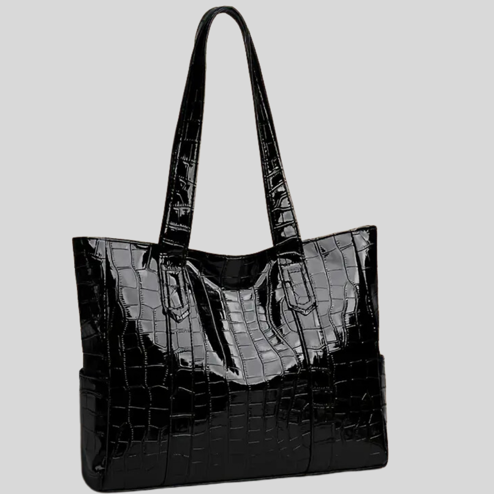 Chic Crocodile-Embossed Tote Bag For Women