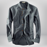 Samuel - Trendy Linen Shirt