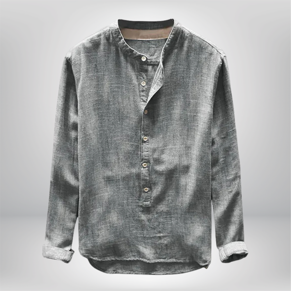 Jett - Long - Sleeved Linen Shirt