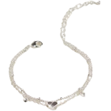 Sliver Plated Anklet Bracelets with heart for Women