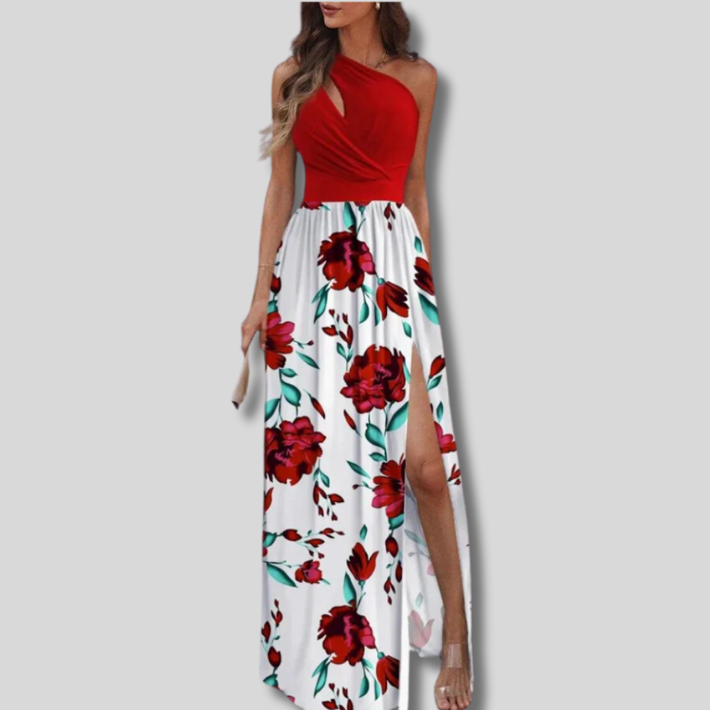 Scarlett - Asymmetric Elegant Maxi Dress