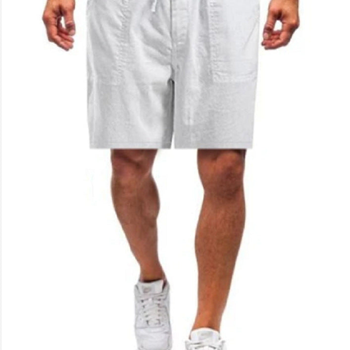 Beau - Men's linen shorts in large sizes