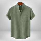 Chase - Casual Short - Sleeved Linen Shirt