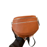 Double-zip crossbody bag