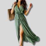 Celeste - Women's v-neck maxi dress