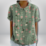 Jordyn - Floral Blouse with Short Sleeves