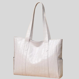 Chic Crocodile-Embossed Tote Bag For Women