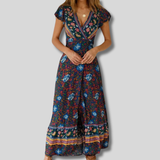 Corinne - Women's maxi dress with slit