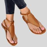 Murron - Women's flat sandals with buckle straps