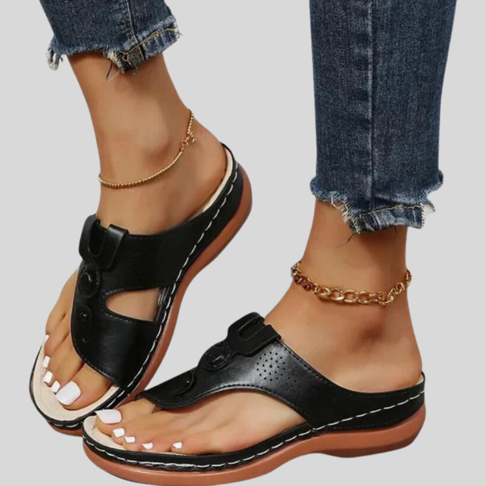 Women’s Trendy Slip-On Sandals - Lightweight, Summer | Comfortable casual fit with durable sole, perfect for everyday and beachwear