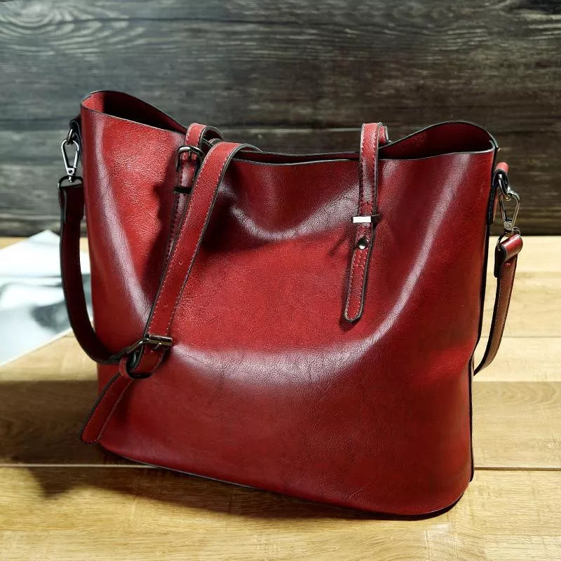 Vintage Leather Shoulder Handbag