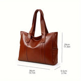 Women's Fashion Solid Color Tote Bag