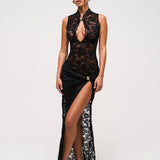 Shadow Dance – Maxi Lace Gown