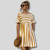 Lena - Striped sleeve dress