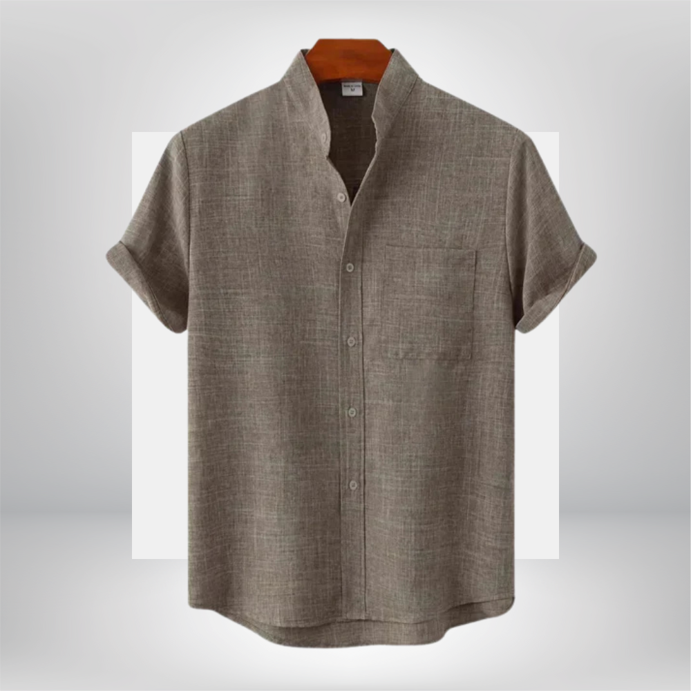 Chase - Casual Short - Sleeved Linen Shirt