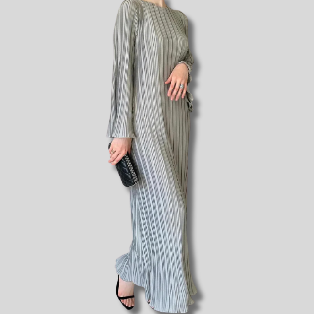 Chiara - Women's elegant pleated maxi dress