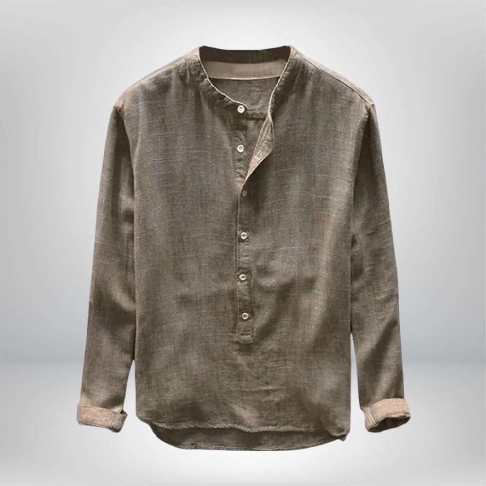 Jett - Long - Sleeved Linen Shirt