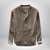 Jett - Long - Sleeved Linen Shirt