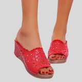 Ciora - Retro summer wedge sandals