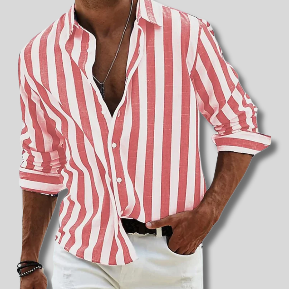 Duco - Striped men's shirt