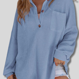 Evelien - Casual waffle knit shirt