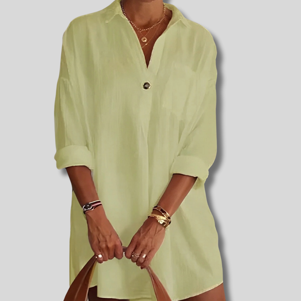 Greet - Loose blouse with half sleeves