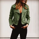 Sable Edge – Cropped Moto Jacket