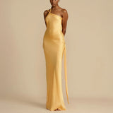 Golden Hour – Backless Tie Maxi Dress