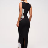 Bloom Twist – Cutout Maxi Dress