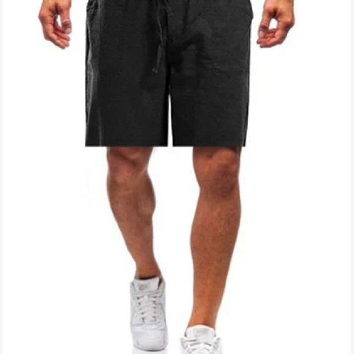 Beau - Men's linen shorts in large sizes