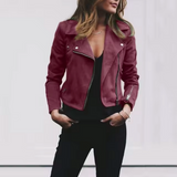 Sable Edge – Cropped Moto Jacket